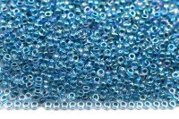 Бисер японский MIYUKI круглый 15/0 #0279 светлый синий, радужный, окрашенный изнутри, 10 грамм