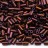 Бисер японский Miyuki Bugle стеклярус 3мм #2005 темная ягода, металлизированный матовый, 10 грамм - Бисер японский Miyuki Bugle стеклярус 3мм #2005 темная ягода, металлизированный матовый, 10 грамм