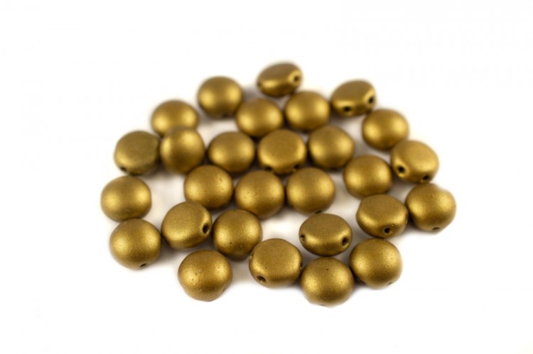 Бусины Candy beads 8мм, два отверстия 0,9мм, цвет 02010/01720 золото Ацтеков, матовый металлик, 705-030, около 10г (около 21шт) Бусины Candy beads 8мм, два отверстия 0,9мм, цвет 02010/01720 золото Ацтеков, матовый металлик, 705-030, около 10г (около 21шт)
