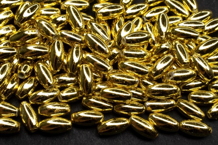 Бусины акриловые Рис 4х8мм, отверстие 1мм, цвет золото, 540-006, 10г (около 120шт) Бусины акриловые Рис 4х8мм, отверстие 1мм, цвет золото, 540-006, 10г (около 120шт)