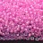 Бисер чешский PRECIOSA круглый 10/0 58573 радужный прозрачный, розовая линия внутри, 1 сорт, 50г - Бисер чешский PRECIOSA круглый 10/0 58573 радужный прозрачный, розовая линия внутри, 1 сорт, 50г