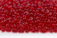 Бисер чешский PRECIOSA Фарфаль 3,2х6,5мм, 90070 красный прозрачный, 50г