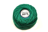 Нитки Ирис Gamma, цвет 6075 зеленый, 82м/10г, хлопок 100%, 1шт