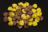 Бусины Rose Petal beads 8мм, отверстие 0,5мм, цвет 03000/95401 желто-коричневый, 734-022, около 10г (около 50шт)