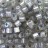 Бисер японский TOHO Cube кубический 3мм #0261 хрусталь/серый радужный, окрашенный изнутри, 5 грамм - Бисер японский TOHO Cube кубический 3мм #0261 хрусталь/серый радужный, окрашенный изнутри, 5 грамм