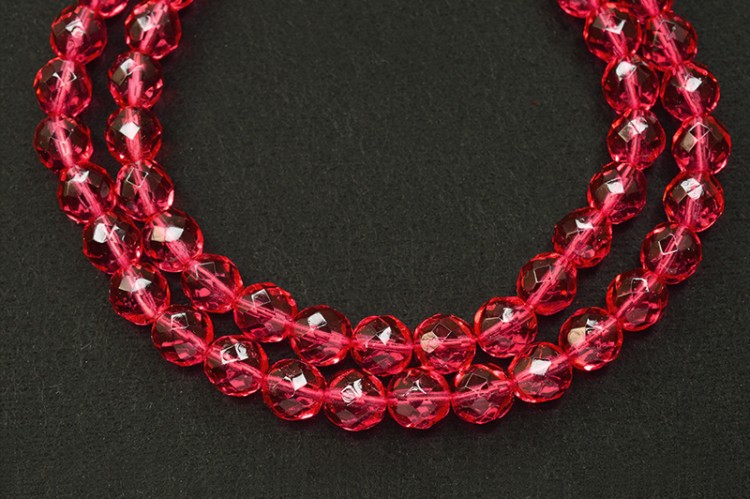 Бусины граненые Firepolish 8мм, отверстие 1мм, цвет 00030/67282NM хрусталь розовый, прозрачный, 716-018, 25шт Бусины граненые Firepolish 8мм, отверстие 1мм, цвет 00030/67282NM хрусталь розовый, прозрачный, 716-018, 25шт