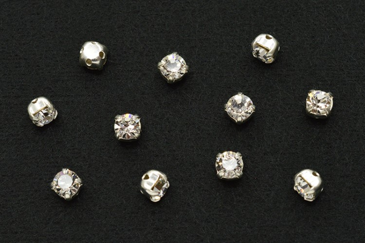 Шатоны Preciosa Maxima 4мм в оправе, цвет crystal DF/silver, 63-006, 10шт Шатоны Preciosa Maxima 4мм в оправе, цвет crystal DF/silver, 63-006, 10шт