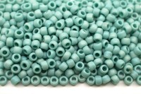 Бисер японский TOHO круглый 8/0 #0413F бирюза матовый, радужный непрозрачный, 10 грамм