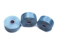 Нить для бисера S-Lon, размер D, цвет light blue, нейлон, 1030-409, катушка около 71м