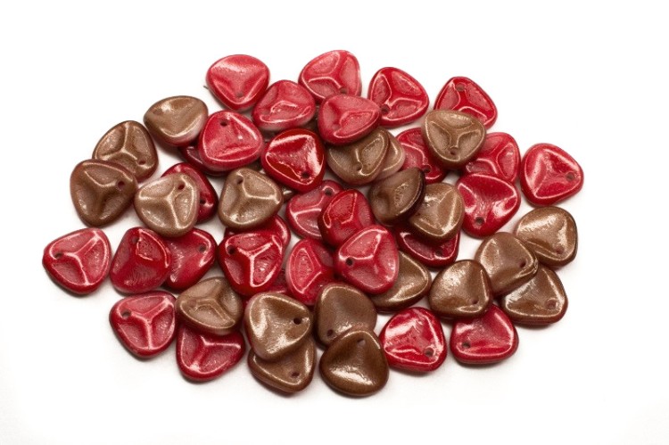 Чешские бусины Rose Petal beads 8мм, отверстие 0,5мм, цвет 03000/95201 розово-коричневый, 734-021, около 10г (около 50шт) Бусины Rose Petal beads 8мм, отверстие 0,5мм, цвет 03000/95201 розово-коричневый, 734-021, около 10г (около 50шт)