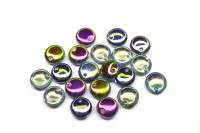 Бусины Lentils 6мм, отверстие 0,8мм, цвет 00030/98538 Crystal/Blue Rainbow, 725-027, 20шт