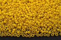 Бисер японский MIYUKI круглый 15/0 #2311 канарейка, матовый непрозрачный, 10 грамм
