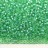 Бисер японский MIYUKI круглый 15/0 #4240 зеленая мята полуматовый, серебряная линия внутри, Duracoat, 10 грамм - Бисер японский MIYUKI круглый 15/0 #4240 зеленая мята полуматовый, серебряная линия внутри, Duracoat, 10 грамм