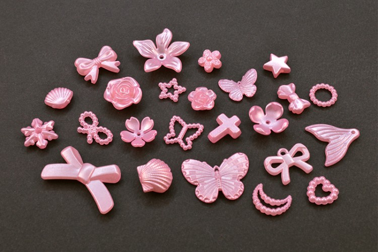 Бусины акриловые Микс 11-25х8-25х2-6мм, отверстие 1,5мм, цвет розовый жемчужный, 540-044, 10г (около 10-17шт) Бусины акриловые Микс 11-25х8-25х2-6мм, отверстие 1,5мм, цвет розовый жемчужный, 540-044, 10г (около 10-17шт)