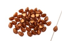 Бусины Pinch beads 5х3мм, отверстие 0,8мм, цвет 00030/29252 Crystal Tangerine, 755-040, 10г (около 117шт)