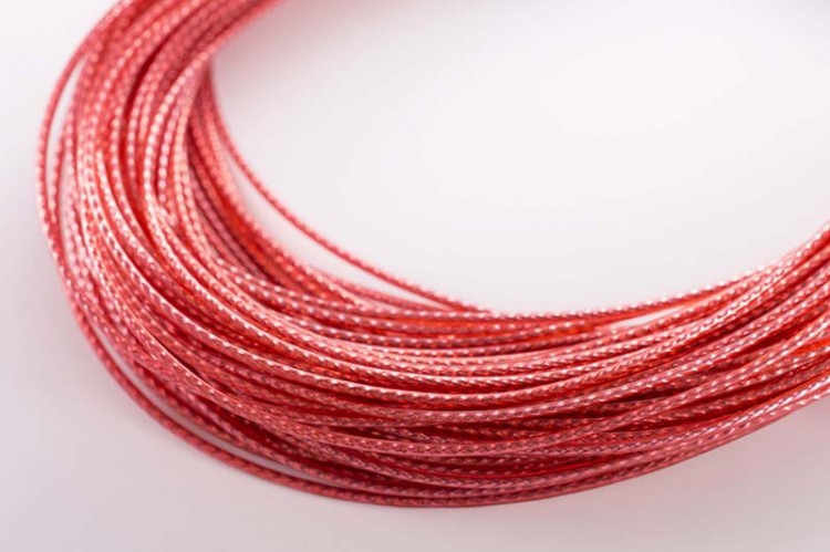 Шнур для плетения ПВХ, толщина 1,5мм, цвет красный, 29-003, 1 метр Шнур для плетения ПВХ, толщина 1,5мм, цвет красный, 29-003, 1 метр