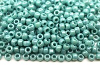 Бисер японский TOHO круглый 8/0 #0413 бирюза, радужный непрозрачный, 10 грамм