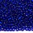 Бисер чешский PRECIOSA круглый 10/0 37050М матовый синий, серебряная линия внутри, квадратное отверстие,1 сорт, 50г - Бисер чешский PRECIOSA круглый 10/0 37050М матовый синий, серебряная линия внутри, квадратное отверстие,1 сорт, 50г