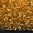 Бисер чешский PRECIOSA рубка 11/0 17020 золотой, серебряная линия внутри, 50г - Бисер чешский PRECIOSA рубка 11/0 17020 золотой, серебряная линия внутри, 50г