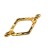Коннектор CYMBAL Kotroni для SuperDuo 31х16мм, отверстие 0,8мм, цвет золото, 24K Gold Plate, 11-253, 1шт - Коннектор CYMBAL Kotroni для SuperDuo 31х16мм, отверстие 0,8мм, цвет золото, 24K Gold Plate, 11-253, 1шт