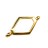 Коннектор CYMBAL Kotroni для SuperDuo 31х16мм, отверстие 0,8мм, цвет золото, 24K Gold Plate, 11-253, 1шт - Коннектор CYMBAL Kotroni для SuperDuo 31х16мм, отверстие 0,8мм, цвет золото, 24K Gold Plate, 11-253, 1шт
