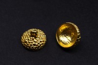 Концевик 15х11мм, внутренний диаметр 13мм, отверстие 2мм, цвет золото, сплав металлов, 01-076, 2шт