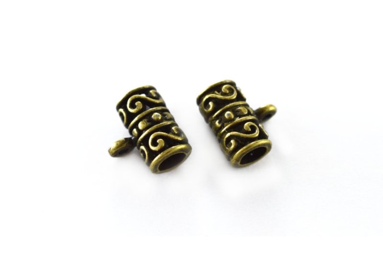 Держатель для кулонов 13,5х12х8мм, отверстие 5 и 1мм, цвет античная бронза, сплав металлов, 03-043, 2шт Держатель для кулонов 13,5х12х8мм, отверстие 5 и 1мм, цвет античная бронза, сплав металлов, 03-043, 2шт