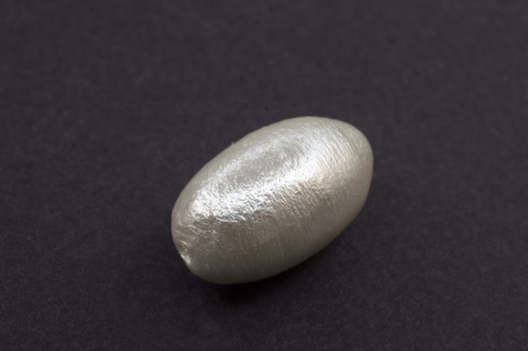 Хлопковый овальный жемчуг Miyuki Cotton Pearl 20х11мм, цвет White, 744-061, 1шт Хлопковый овальный жемчуг Miyuki Cotton Pearl 20х11мм, цвет White, 744-061, 1шт