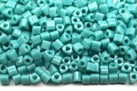 Бисер японский TOHO Triangle треугольный 11/0 #0055 бирюзовый, непрозрачный, 5 грамм