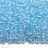 Бисер чешский PRECIOSA круглый 10/0 38662 прозрачный, голубая линия внутри, 5 грамм - Бисер чешский PRECIOSA круглый 10/0 38662 прозрачный, голубая линия внутри, 5 грамм