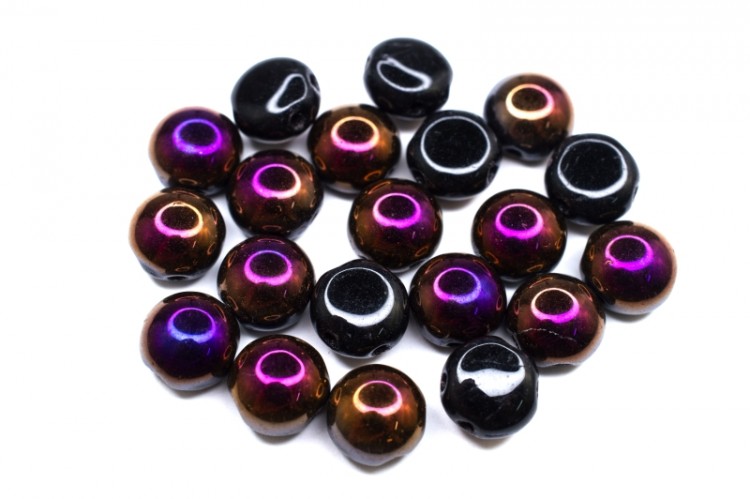 Бусины Candy beads 8мм, два отверстия 0,9мм, цвет 23980/23001 коричневое сияние, 705-048, около 10г (около 21шт) Бусины Candy beads 8мм, два отверстия 0,9мм, цвет 23980/23001 коричневое сияние, 705-048, около 10г (около 21шт)