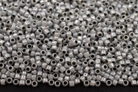 Бисер японский TOHO круглый 15/0 #0820 серый/черный, окрашенный изнутри, 10 грамм