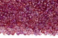 Бисер чешский PRECIOSA круглый 10/0 48814 прозрачный фиолетовый радужный, 1 сорт, 50г
