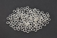 Кольца соединительные c двумя отверстиями 5х1мм, неразъёмные, цвет серебро, латунь, 13-212, 2шт