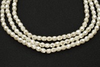 Бусины граненые Firepolish 4мм, отверстие 0,8мм, цвет 70400 Bright White, 714-066, 50шт