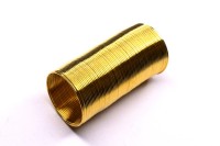 Проволока с памятью (мемори) для кольца 22х0,6 мм, цвет золото, 23-009, 4см (около 65 витков)