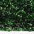 Бисер чешский PRECIOSA рубка 11/0 57120 зеленый, серебряная линия внутри, 50г - Бисер чешский PRECIOSA рубка 11/0 57120 зеленый, серебряная линия внутри, 50г