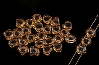 Бусины GINKO 7,5х7,5мм, отверстие 0,8мм, цвет 00030/14413 бежевый прозрачный, 710-007, 10г (около 40шт)