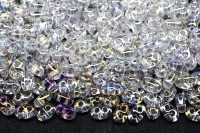 Бисер чешский PRECIOSA Twin 2,5х5мм 58205 прозрачный, радужный, 50г