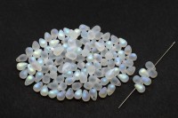 Бусины Side Drill Tear Drop 6х4мм, отверстие 0,8мм, цвет 00030/28773 хрусталь АВ матовый радужный, 754-021, 10г (около 70шт)