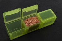 Контейнер для мелочей прямоугольный 3 ячейки 10х2,5х3см, пластиковый, 1005-113, 1шт
