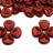Бусины Rose Petal beads 8мм, отверстие 0,5мм, цвет 01890 красный металлик, 734-019, ~10г (~50шт) - Бусины Rose Petal beads 8мм, отверстие 0,5мм, цвет 01890 красный металлик, 734-019, ~10г (~50шт)
