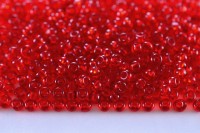 Бисер чешский PRECIOSA Граненый Шарлотта 8/0 90070 красный прозрачный, около 10 грамм