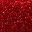 Бисер чешский PRECIOSA Граненый Шарлотта 8/0 90070 красный прозрачный, около 10 грамм - Бисер чешский PRECIOSA Граненый Шарлотта 8/0 90070 красный прозрачный, около 10 грамм