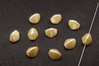 Бусины Pinch beads 7х7мм, отверстие 0,8мм, цвет 02010/25039 кремовый жемчужный, 755-008, 10шт