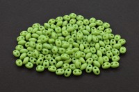 Бусины акриловые Дуо 6х5х3мм, отверстия 1мм, цвет салатовый, 540-373, 10г (около 280шт)