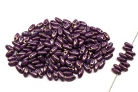 Бусины Rizo 6х2,5мм, отверстие 0,8мм, цвет 03000/15726 фиолетовый блестящий, 753-065, 10г (около 150шт)