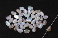 Бусины Pinch beads 5х3мм, отверстие 0,8мм, цвет 00030/28783 хрусталь AB радужный Etched, 755-038, 10г (около 117шт)