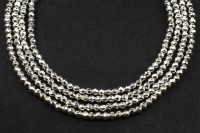 Бусина Гематит немагнитный, форма круглая граненая 2мм, цвет серебро, 538-035, 20шт