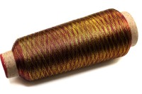 Нитки металлизированные 150D, цвет бордово-золотой, полиэстер, 4570м, 1030-374, 1шт